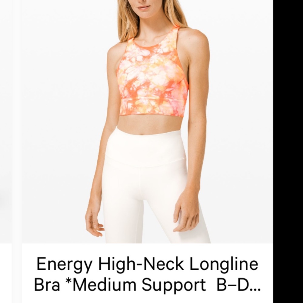Lululemon Long Line Energy Sports Bra
